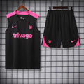 2024/2025 Chelsea Pre-match Training Black Jersey+Shorts 1:1 Thai Quality